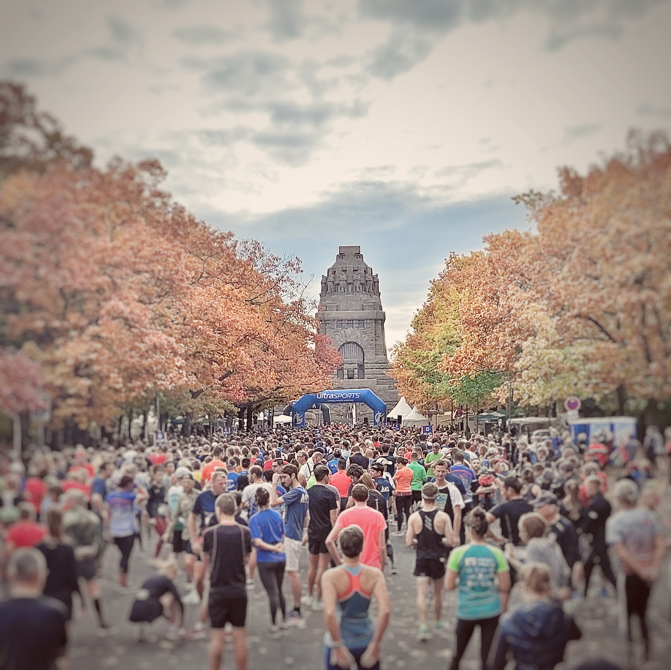 Starterfeld des Leipziger Halbmarathon 2022