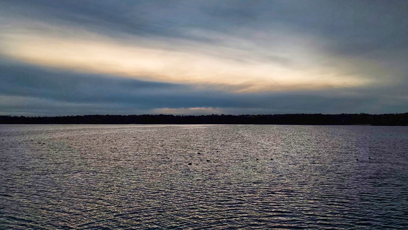 Abendstimmung am Cospudener See in Leipzig